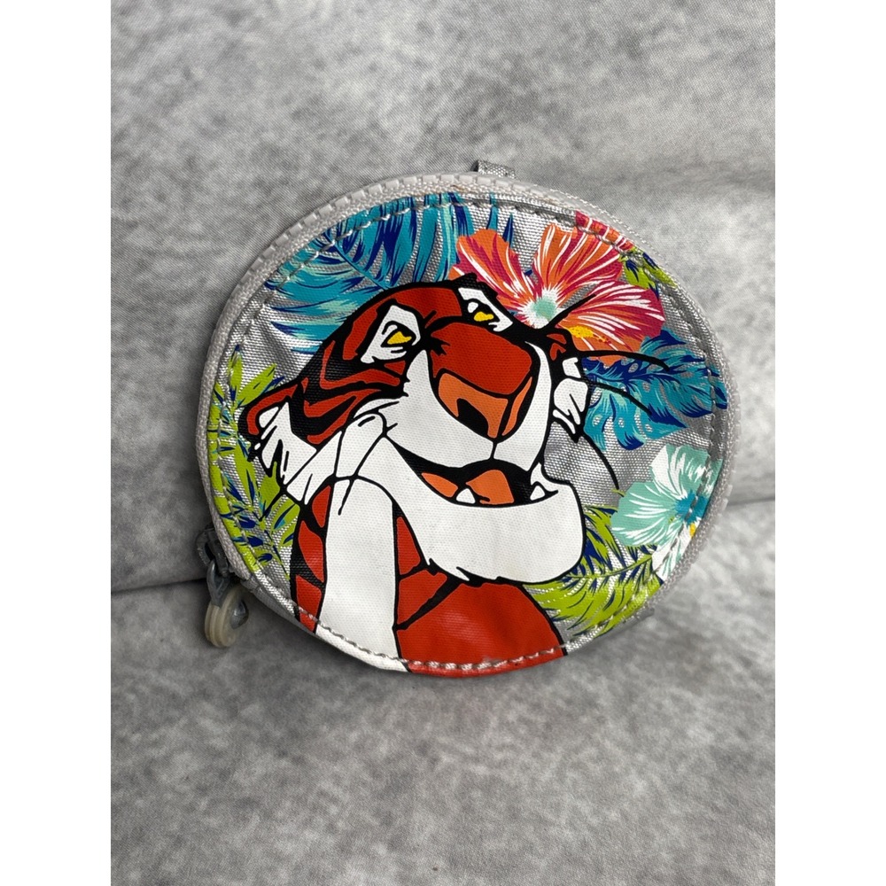 Kipling Disney Jungle Book Villain Shere Khan Round Coin Purse Bag Charm